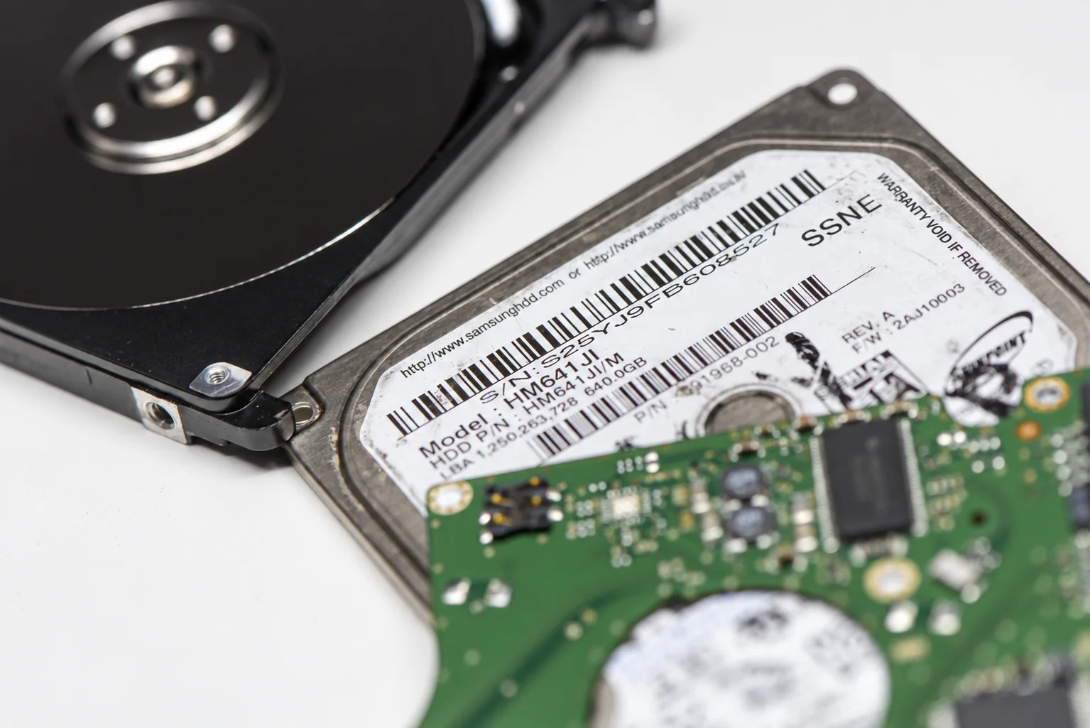 Legacy Samsung hard drives prepared for professional data recovery