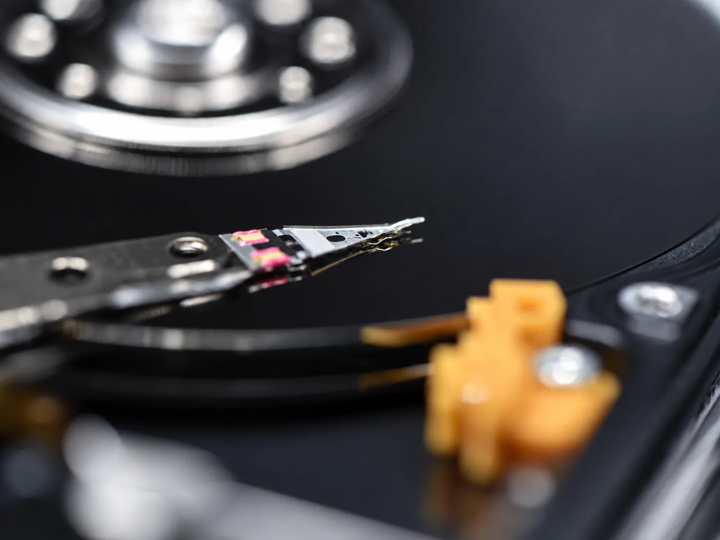 Toshiba portable hard drive and native USB controller hardware prepared for data recovery