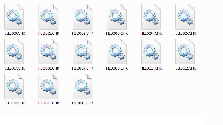 CHKDSK CHK Files