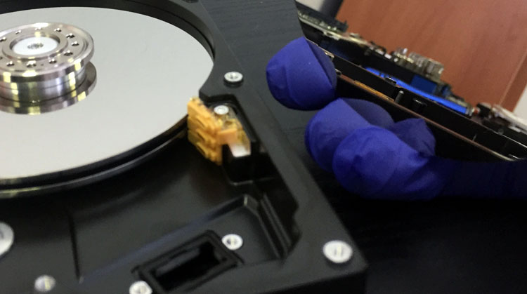 Hard Drive Platter Dismounted