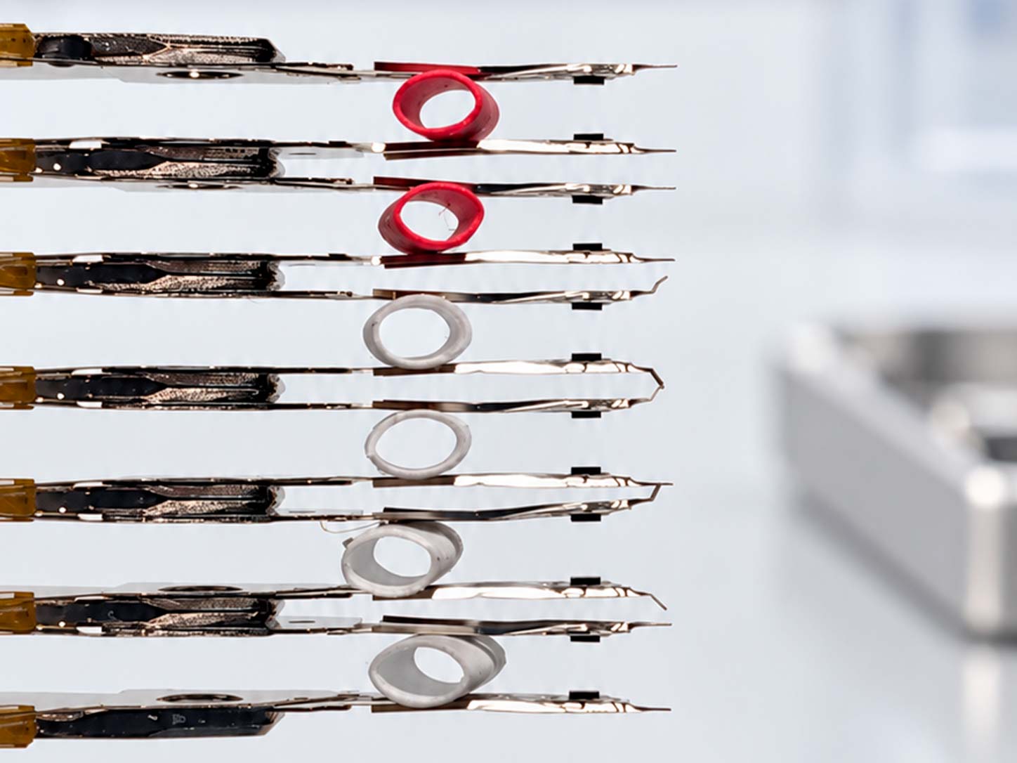 Close-up precision soldering during complex data recovery work